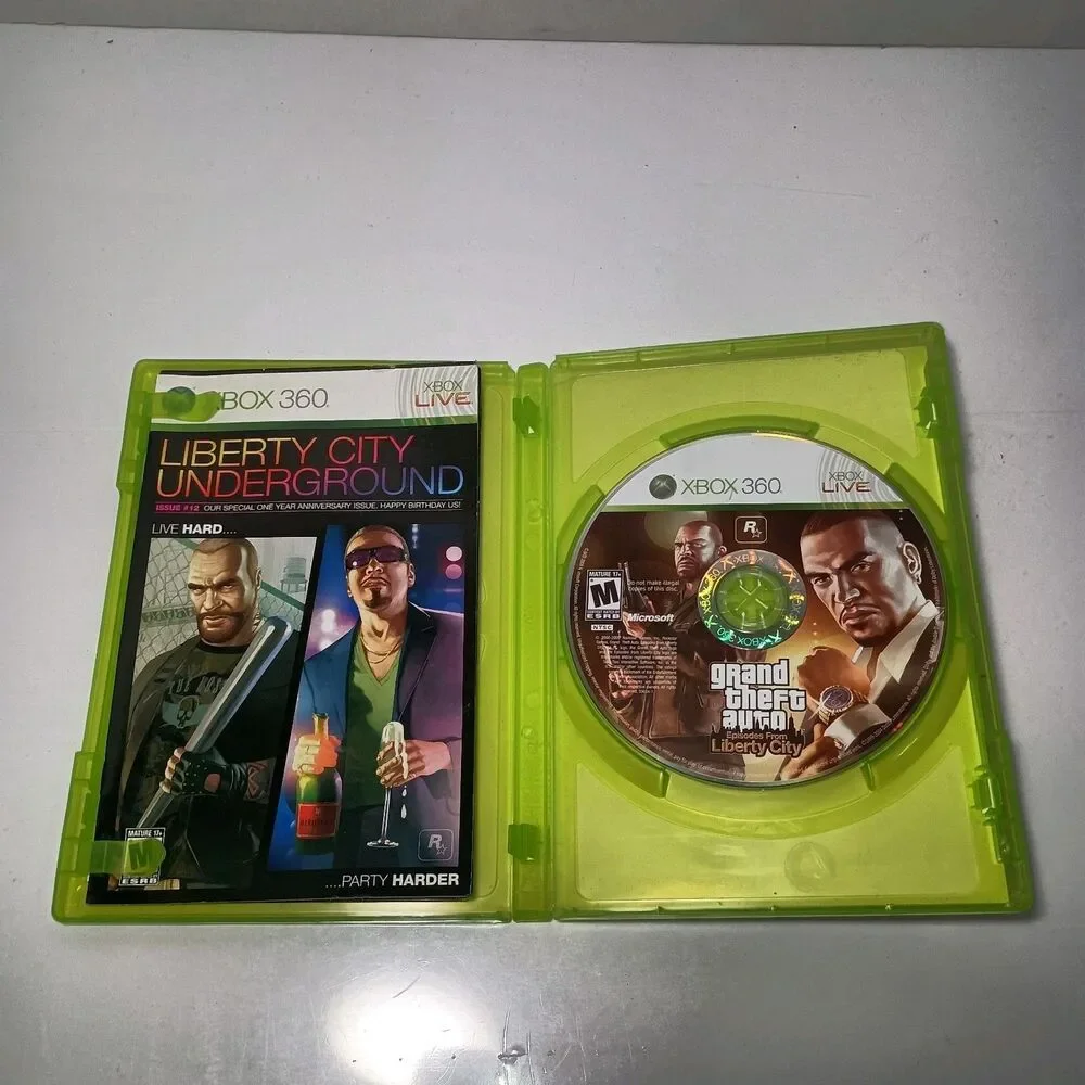 Grand Theft Auto: Episodes From Liberty City W/ Poster Xbox 360 CIB Video Game